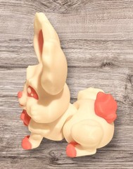 3D Printed – 3″ Rabbit – White / Pink – #3027-0103