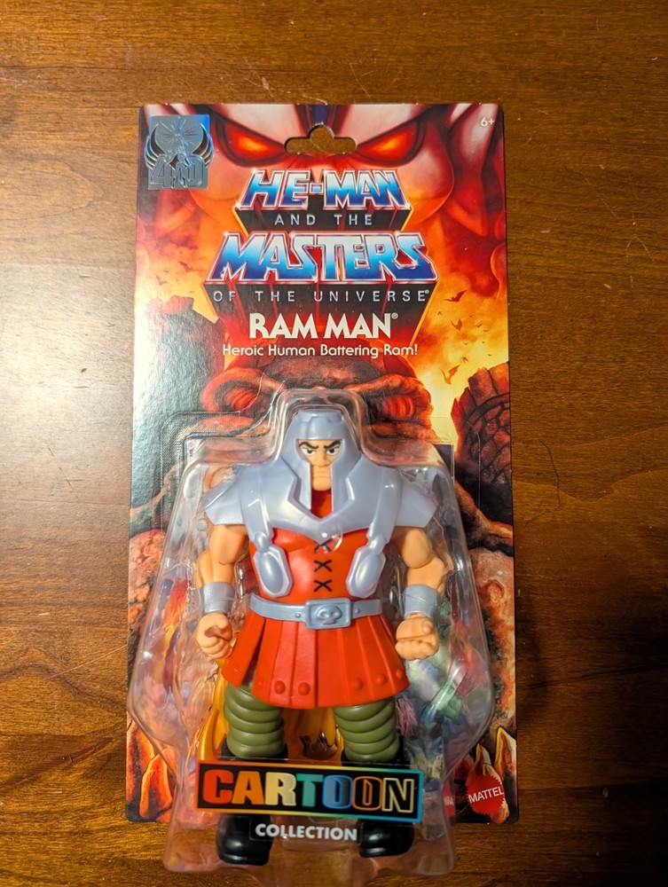 Masters of the Universe Ram Man Figure Mattel MOTU Cartoon Collection 40th Anniv