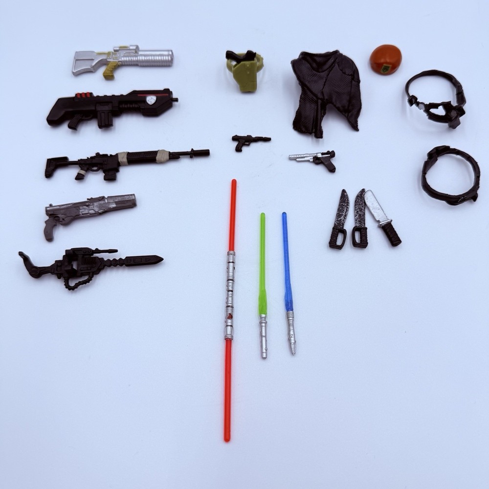 Mixed Lot Of Action Figure Weapons Guns Knives & Accessories G.I. Joe Star Wars