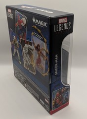 Marvel Legends Magic The Gathering Battle-Damaged Spider-Man & CARD & STAND