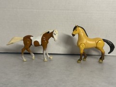 2002 Spirit Stallion of the Cimarron Burger King Toy Figures Spirit & Rain Set