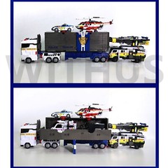 MINIFORCE Super Cops JUSTICE TITAN & CAPTAIN COMMANDER Set Transformer Robot Toy
