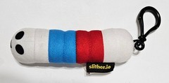 Slither.io Series 1 Blind Box Plush Clip-on Keychain Toy Red White Blue