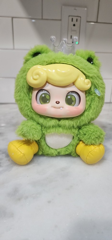 Q. Kid Animal Preschool Frog Prince Plush Figure Jotoy- No Raincoat .