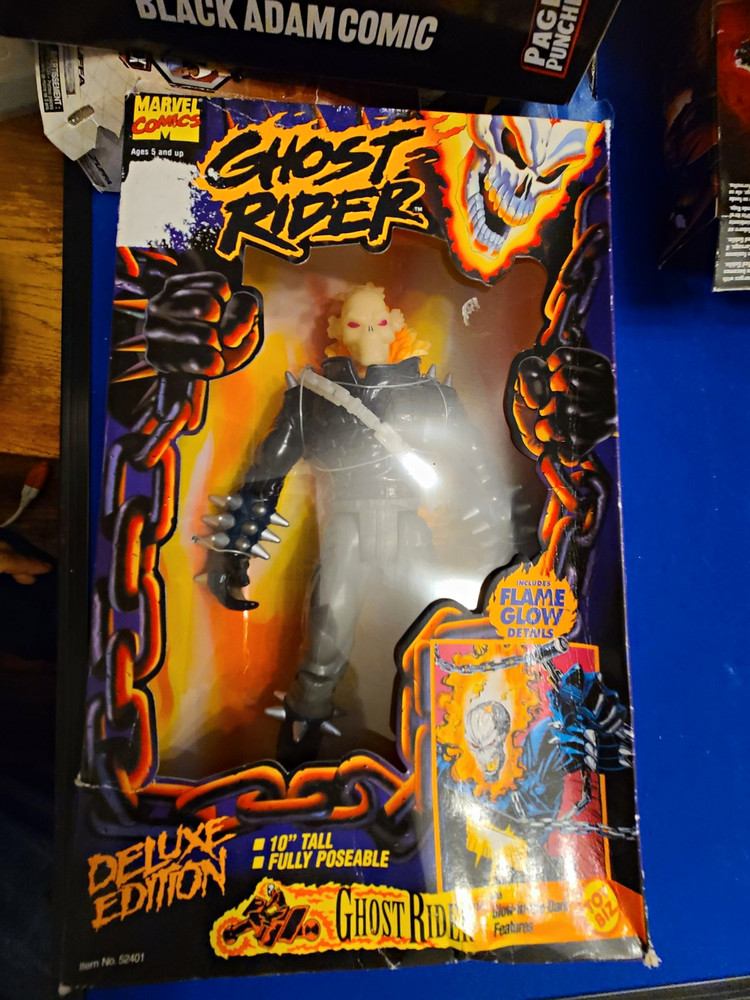 Toy Biz Ghost Rider Deluxe Edition 10 in Action Figure Flame Glow