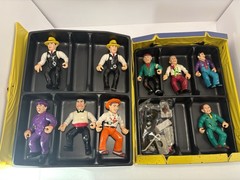 Vintage 1990 Dick Tracy Action Figure Collectors Carrying Case W/9 Figures