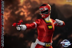 1/6 Power Rangers Red Turbo Ranger Figure U.S SELLER SooSoo Toys Hot Rage Car