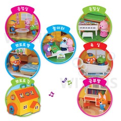 Happy Pororo House Play Set with Furniture Kids Toy House – Tracking 뽀로로하우스
