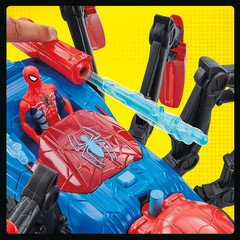 Marvel Car Playset with Blast Feature and Action Figure for Kids Ages 4 and Up