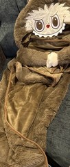 Authentic Pop Mart Brown Labubu Cape Hooded Blanket New Pop Land Exclusive NWT