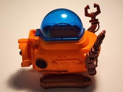 Animal Planet Deep Sea Diver Submarine Toy Chap Mei 2011 Mini Sub Orange Intact