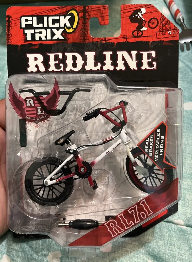 1-Flick Trix Redline RL 7.1 Finger Bike White New in package Sealed Rare 2009