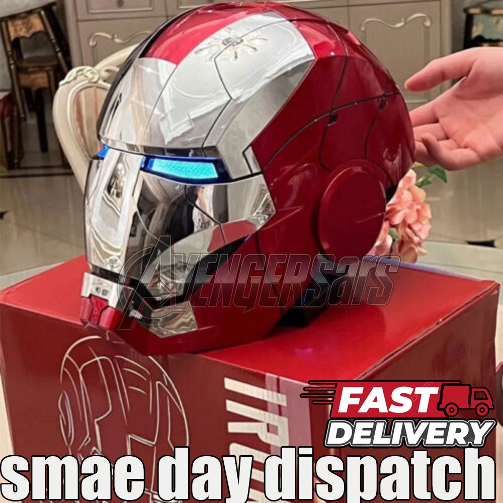 Iron Man Helmet Autoking MK5 1/1 Voice-controlled Transform Mask Cosplay Prop