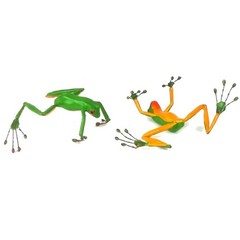 Red Eyed Tree Frog Thin Pot Sitter Hanger (Set of 2) Closeout SALE
