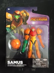 *FREE SHIP* 4″ SAMUS + MORPH BALL Metroid Prime World of Nintendo Jakks Pacific