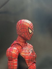 HEAD ONLY Mafex Tobey Maguire Spider-Man 2 (2004) Custom Accurate Mask 1:12
