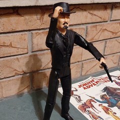 Vintage Marx Johnny West Adventure Series Action Figure Black Horse Gun Rifle