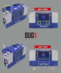 IN STOCK! GO Better 3D DIY Filler Shoulder Cannon Upgrade Kit For SS86 Soundwave