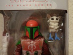 Star Wars “MANDALORIAN WARRIOR (HOLIDAY EDITION)” Black Series 6″ Figure In Hand