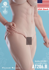 Worldbox AT206B 1/6 Female Pale Muscle Flexible Girl Body 12”Action Figure