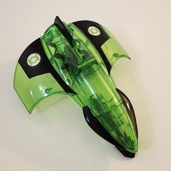 GREEN LANTERN Jet Airplane Transparent DC Comics Mattel 2009 Space Ship Missile