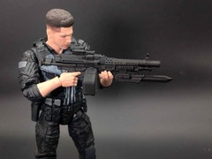 1/12 scale 3D printed M249 with bayonet for classified valaverse marvel legends