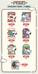 💡 M&G Shop x Peanuts Snoopy Window Story Series Fridge Magnet Blind Box Toy