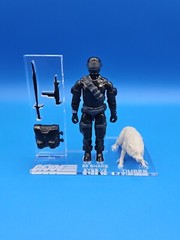 G.I. Joe Vintage 1985 Snake Eyes V2 Acrylic Base Set Deluxe 🔥No Toy Included🔥