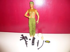 Vintage 1999 Hasbro JUNGLE DART GI Joe Action Man, SNIPER RIFLE & Weapons LOT