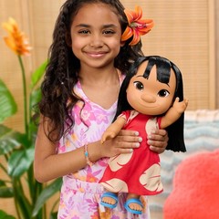 Disney Lilo & Stitch 14-inch Poseable Lilo Doll with Stitch Figure | 5-inch Stit