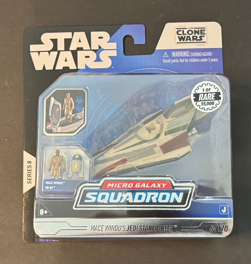 Star Wars Micro Galaxy Squadron Series 8 Mace Windu’s Jedi Starfighter Chase 🔥