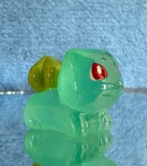 Miniature Resin Pokemon Figures – Set of 13 – Glow in Dark – by BANDAI – NEW