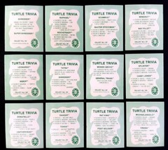 Vtg 1991 TMNT Movie Lenticular Flicker Card Set 100% Complete & Clean Lot!