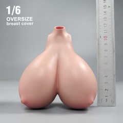 1:6 Suntan Super Large Breast Bust Kits Cover Fit 12” Female PH Action Figure