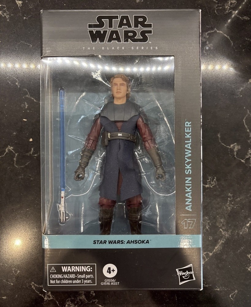 Hasbro Star Wars Black Series Anakin Skywalker (Ahsoka) Figure imperfect box