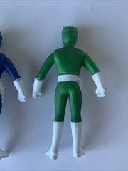 Vintage Super Robotic Rangers Lookalike Generic Pink Blue Green Action Figures