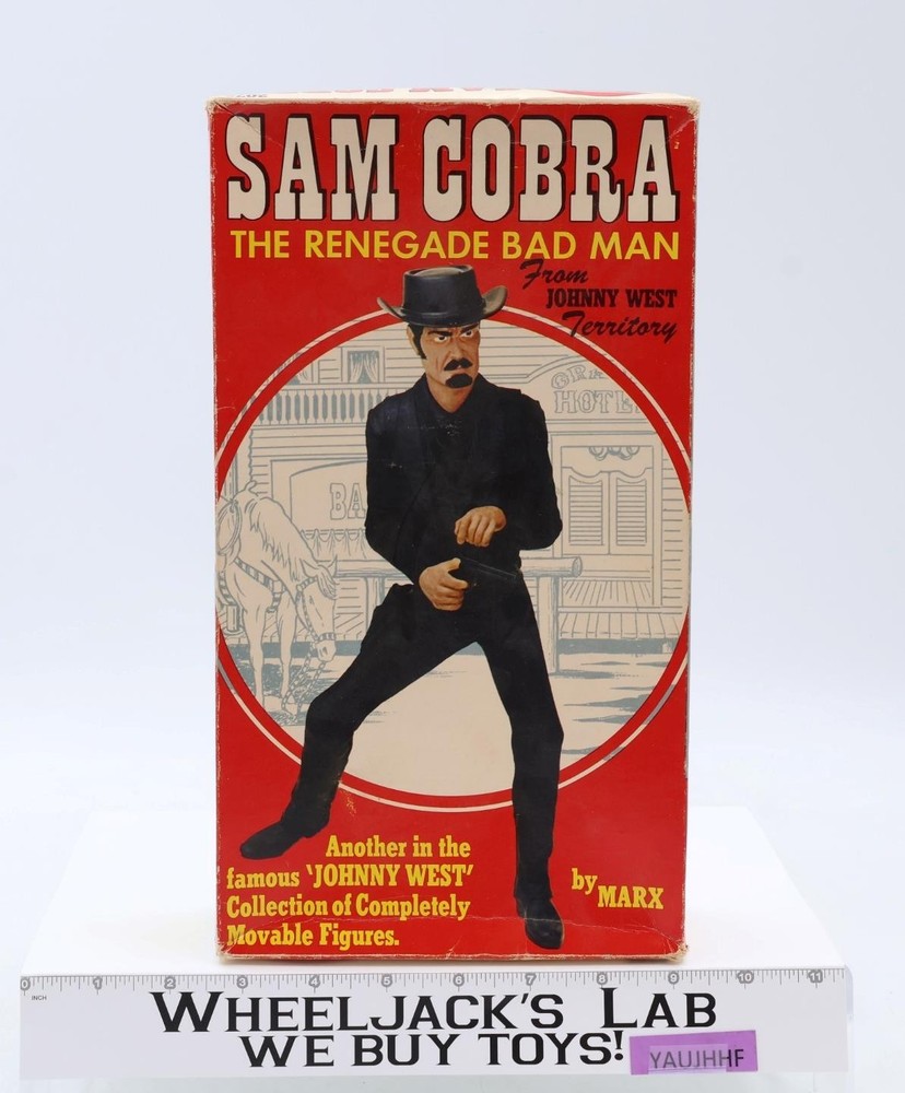 Sam Cobra 100% Complete Johnny West 1972 Best of the West W/ Box Marx Vintage