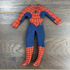 Vintage 1974 Mego 8″ INCH Spider-Man Action Figure Damaged Left Knee