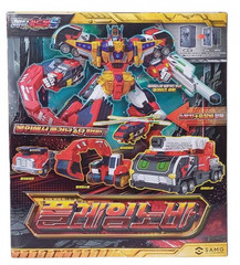 Metal Cardbot S Season2 FLAMENOVA Transformer Robot Fire Car 2025 + Tracking