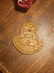Vintage 1996 13″ Talking Turbo Man Jingle Disc Launcher Weapon Accessory Part