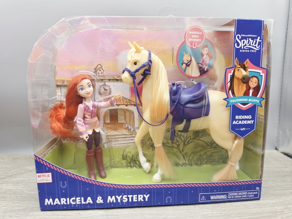 Dreamworks Spirit Riding Free Academy Maricela & Mystery Doll Horse PlaySet NEW!