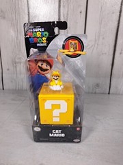 Jakks Pacific Cat Super Mario Bros Movie 1.25 in Mini Figure w/ Question Block