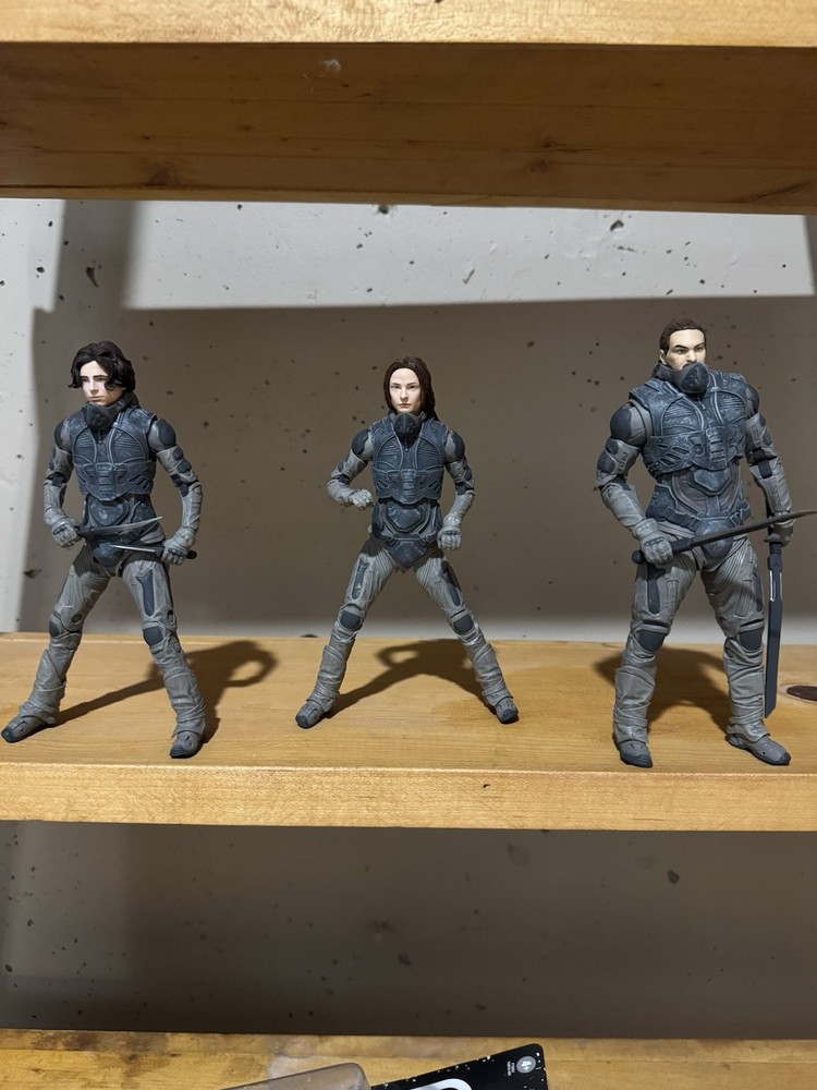 Lot of 3 Dune Action Figures McFarlane Toys with Some Accessories