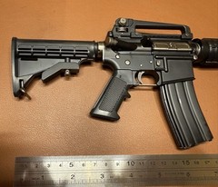 1:2 High Precision M4A1 Carbine Black Eject Metal Super Rare A+ Machine Gun Toy