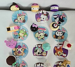 Smooshy Mushy Minis Lot of 17 Squishies Complete with Matching Stickers