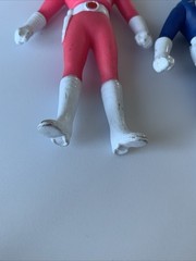 Vintage Super Robotic Rangers Lookalike Generic Pink Blue Green Action Figures