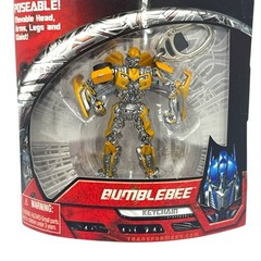 Transformers Bumblebee Poseable 4″ Figure ClipOn Keychain 2007 Hasbro New In Box