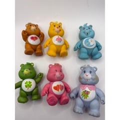 💎VINTAGE💎 Care Bears Figures Rare Poseable Vintage 1983 Kenner lot of 6