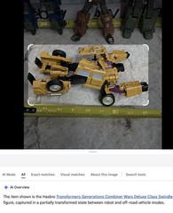 Transforming Toy COMBINER TO ROBOT Warbotron #6 TRANSFORMER Semi Truck Yellow