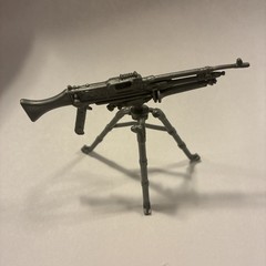 Vtg GI Joe Roadblock v2 TRIPOD legs stand weapon original 1986 silver accessory